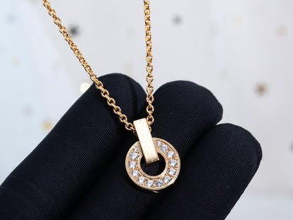 [Mystic Crown]GARI NECKLACE PINK GOLD DIAMOND