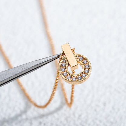 [Mystic Crown]GARI NECKLACE PINK GOLD DIAMOND