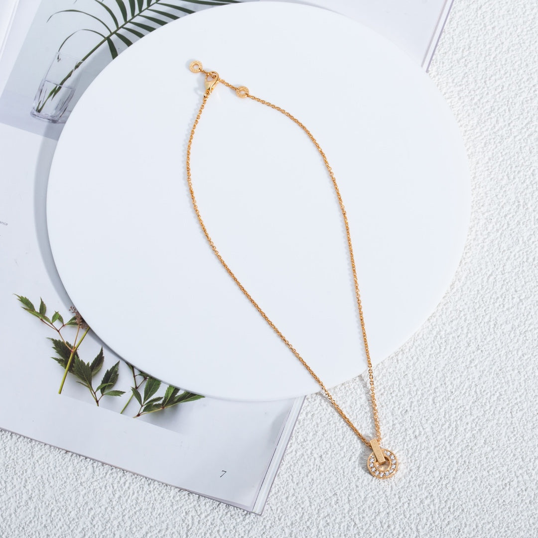 [Mystic Crown]GARI NECKLACE PINK GOLD DIAMOND