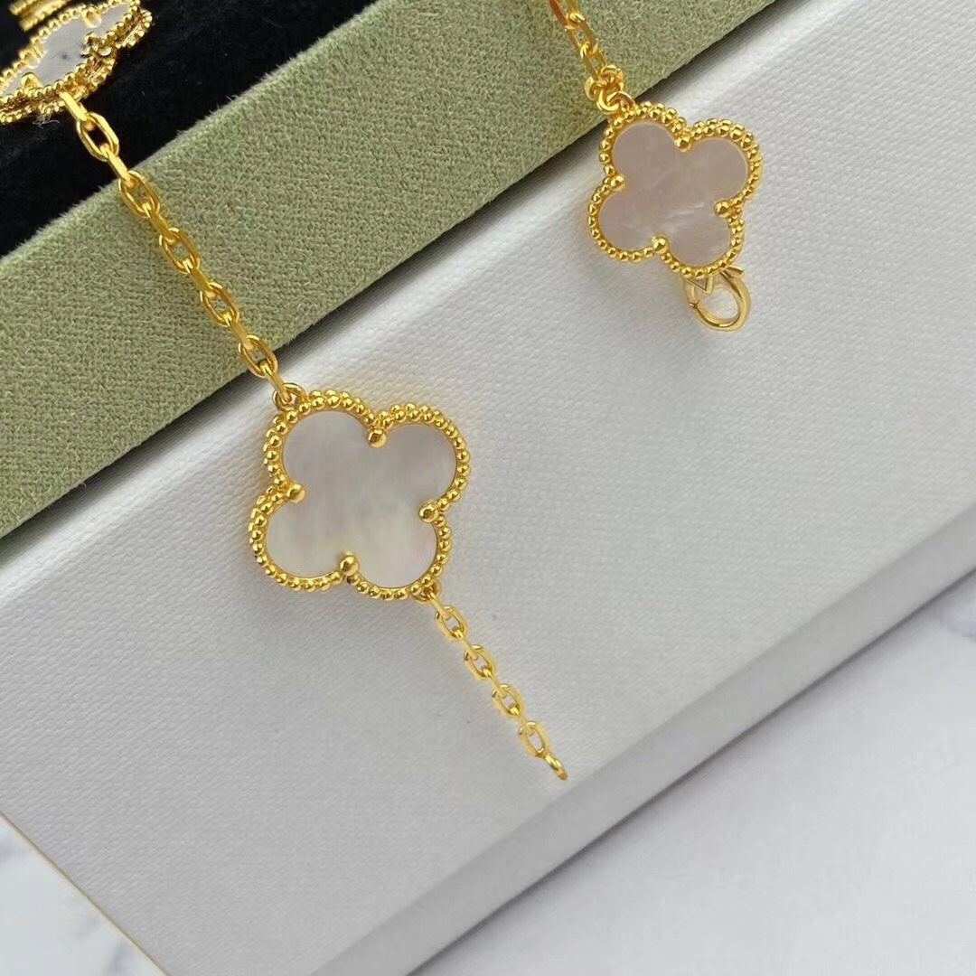 [Mystic Crown]MAGIC CLOVER MOP GOLD BRACELET 5 MOTIFS