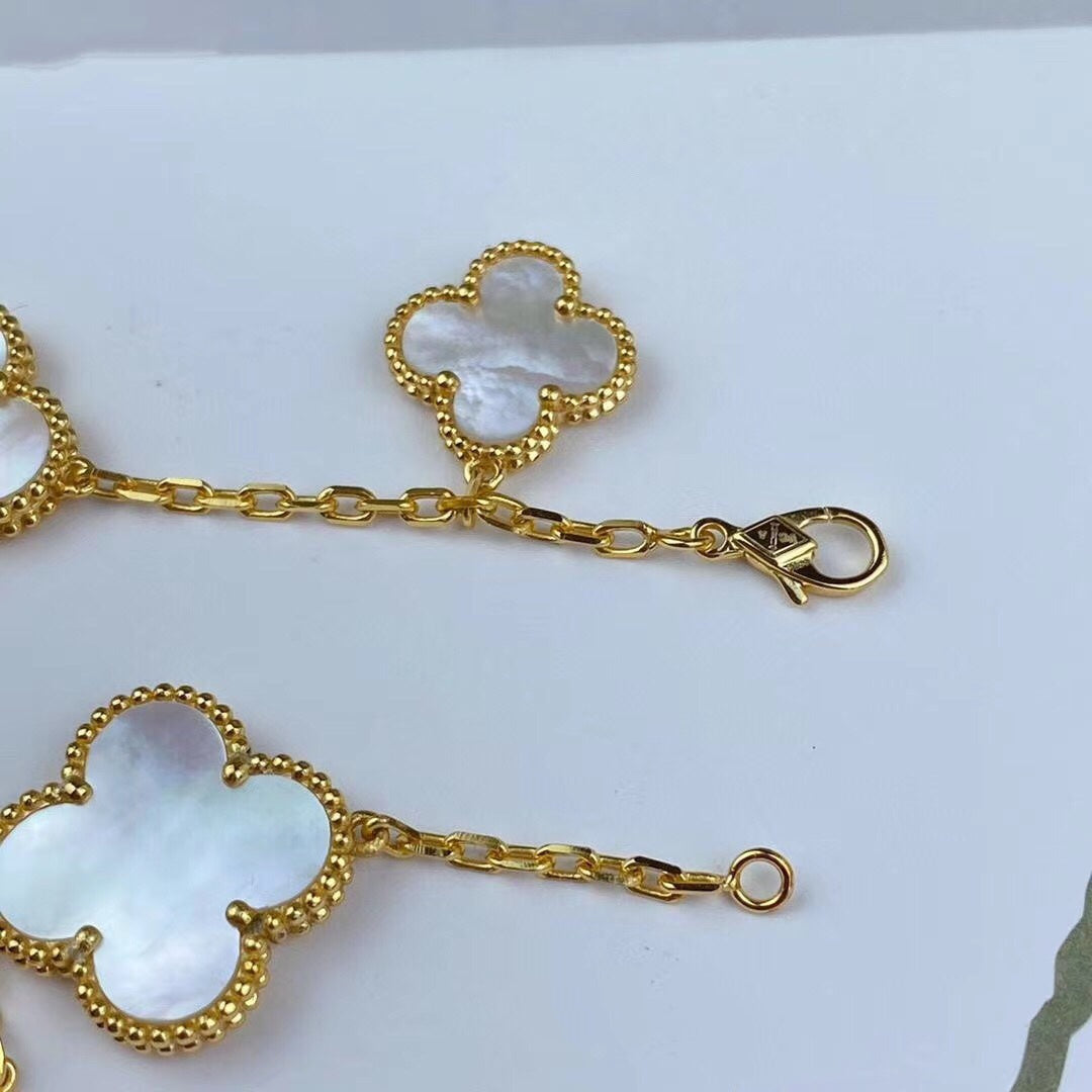 [Mystic Crown]MAGIC CLOVER MOP GOLD BRACELET 5 MOTIFS