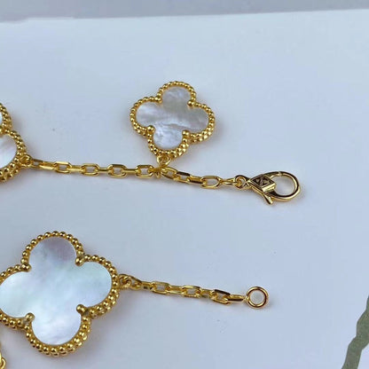 [Mystic Crown]MAGIC CLOVER MOP GOLD BRACELET 5 MOTIFS
