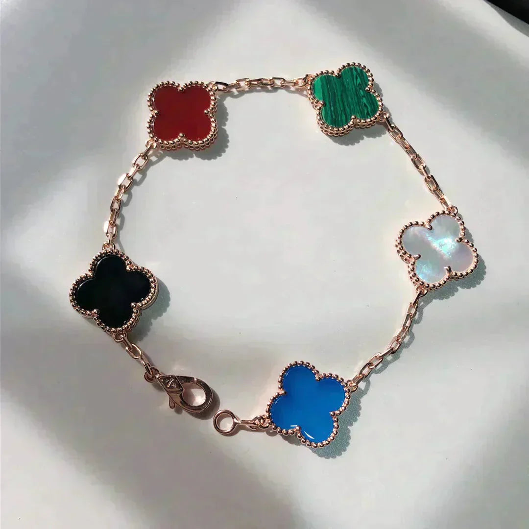 [Mystic Crown]CLOVER 5 MOTIFS MULTICOLOR  BRACELET