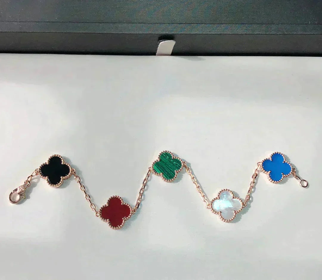 [Mystic Crown]CLOVER 5 MOTIFS MULTICOLOR  BRACELET
