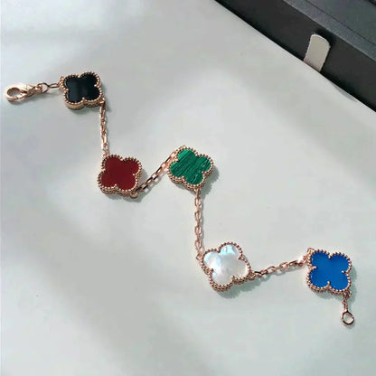 [Mystic Crown]CLOVER 5 MOTIFS MULTICOLOR  BRACELET