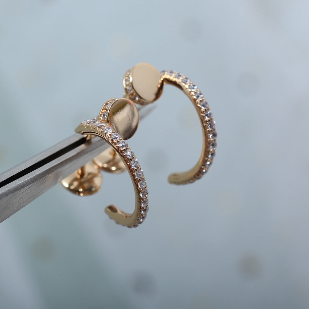 [Mystic Crown]JUSTE EARRINGS 12.75MM PINK GOLD DIAMOND