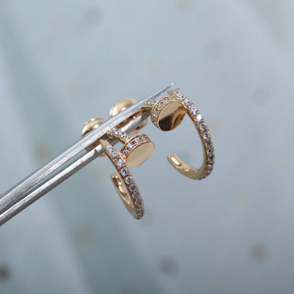 [Mystic Crown]JUSTE EARRINGS 12.75MM PINK GOLD DIAMOND