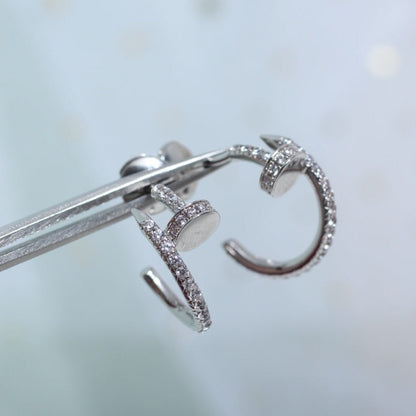 [Mystic Crown]JUSTE EARRINGS 12.75MM SILVER DIAMOND