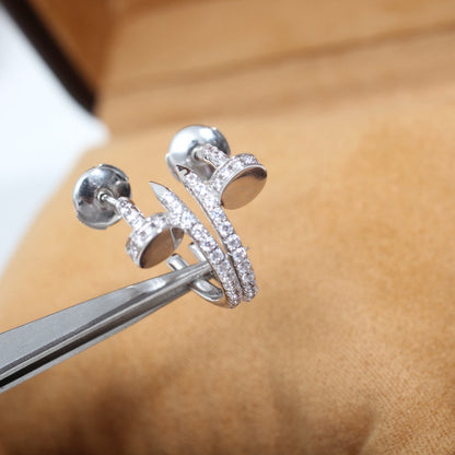 [Mystic Crown]JUSTE EARRINGS 12.75MM SILVER DIAMOND