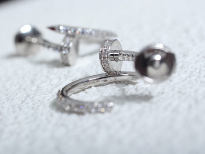 [Mystic Crown]JUSTE EARRINGS 12.75MM SILVER DIAMOND