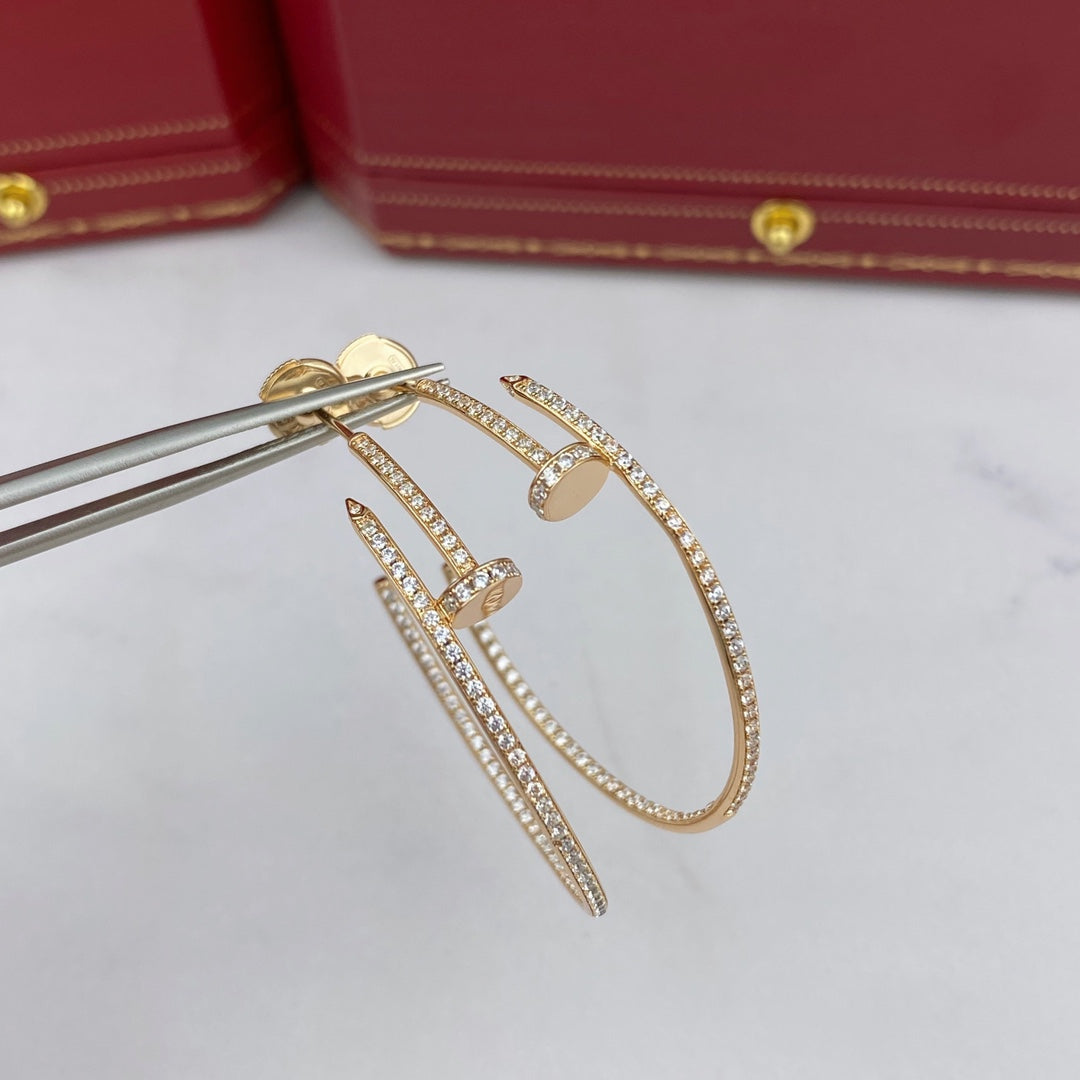 [Mystic Crown]JUSTE EARRINGS FULL DIAMONDS 1.8MM