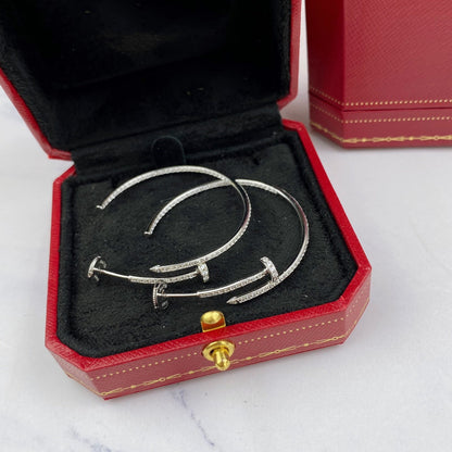 [Mystic Crown]JUSTE EARRINGS FULL DIAMONDS 1.8MM