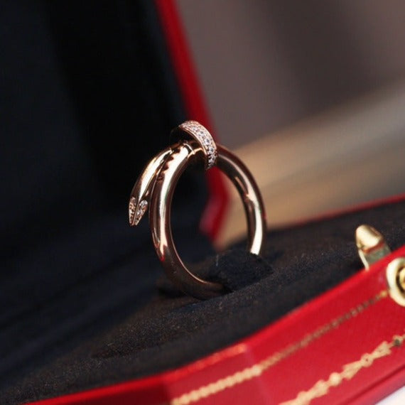 [Mystic Crown]JUSTE RING 2.65MM PINK GOLD DIAMOND