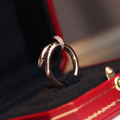 [Mystic Crown]JUSTE RING 2.65MM PINK GOLD DIAMOND