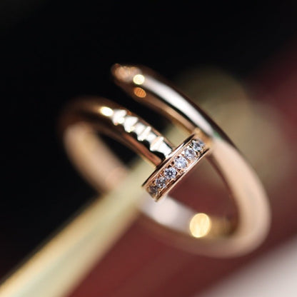 [Mystic Crown]JUSTE RING 2.65MM PINK GOLD DIAMOND