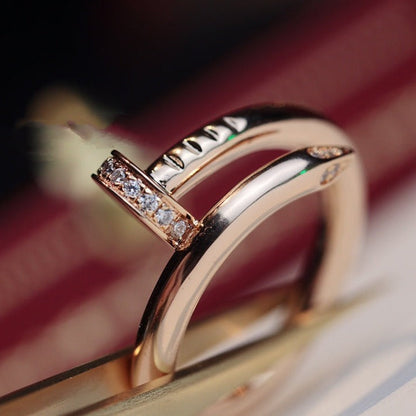 [Mystic Crown]JUSTE RING 2.65MM PINK GOLD DIAMOND
