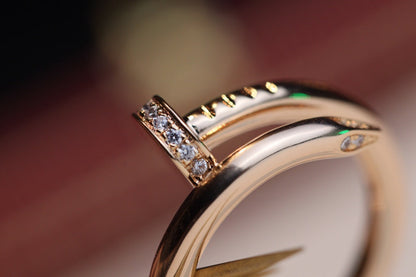 [Mystic Crown]JUSTE RING 2.65MM PINK GOLD DIAMOND