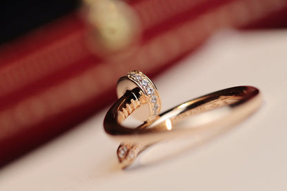 [Mystic Crown]JUSTE RING 2.65MM PINK GOLD DIAMOND