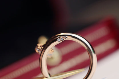[Mystic Crown]JUSTE RING 2.65MM PINK GOLD DIAMOND