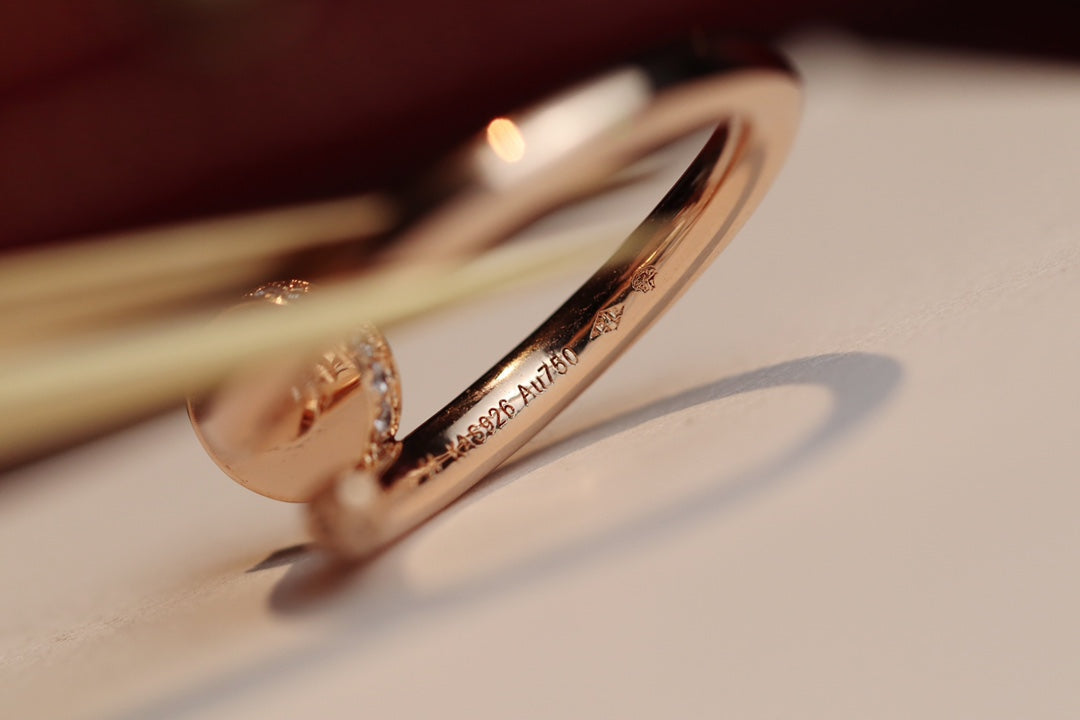 [Mystic Crown]JUSTE RING 2.65MM PINK GOLD DIAMOND