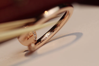 [Mystic Crown]JUSTE RING 2.65MM PINK GOLD DIAMOND