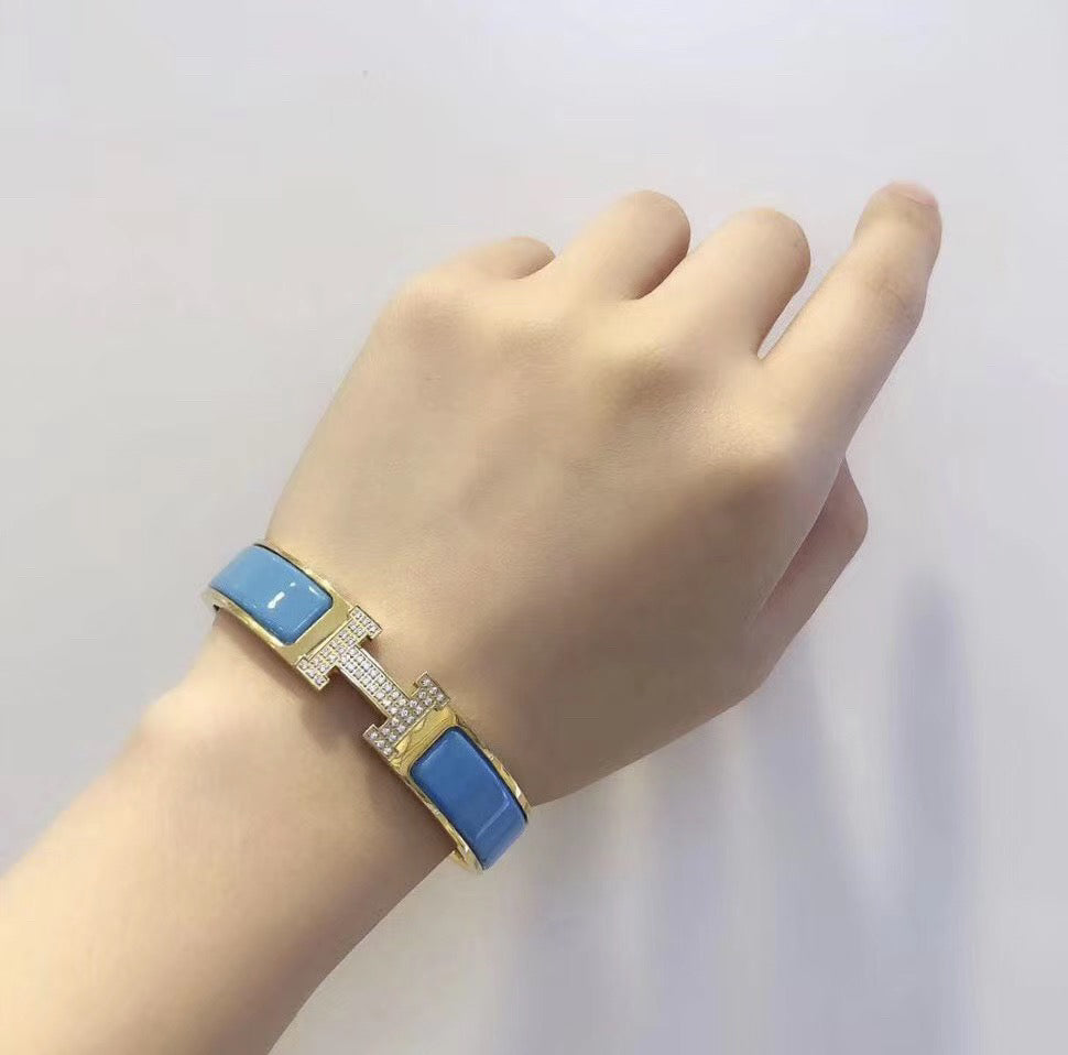 [Mystic Crown]H CLOUD BLUE BRACELET GOLD DIAMOND