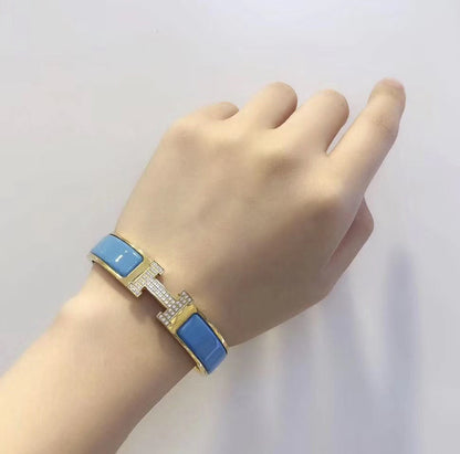 [Mystic Crown]H CLOUD BLUE BRACELET GOLD DIAMOND