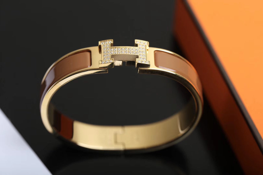 [Mystic Crown]H BRACELET GOLD DIAMOND