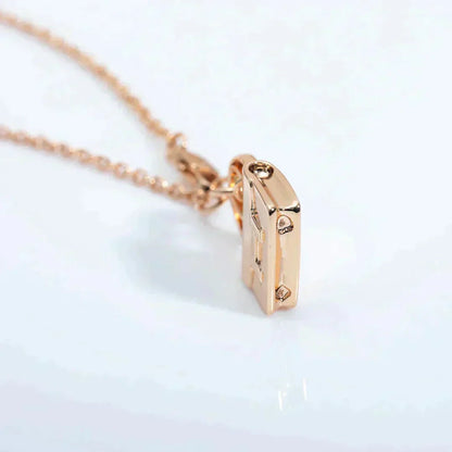 [Mystic Crown]AMULETTE PEDANT ROSE GOLD NECKLACE