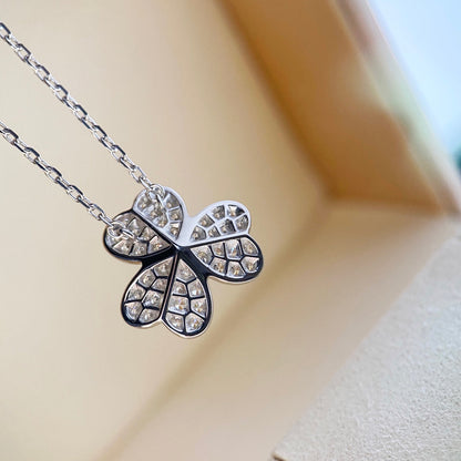 [Mystic Crown]CLOVER DIAMOND NECKLACE SILVER