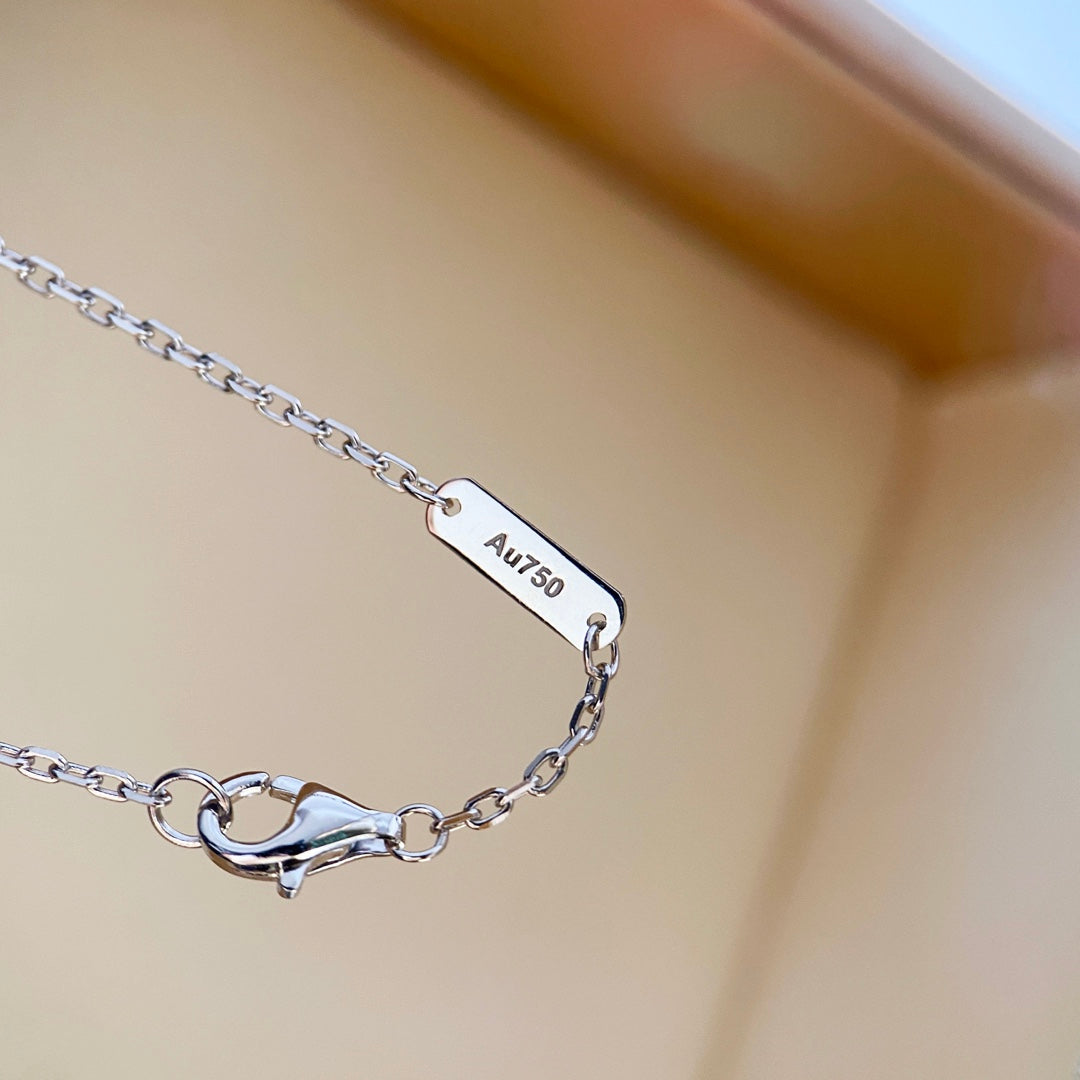 [Mystic Crown]CLOVER DIAMOND NECKLACE SILVER