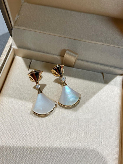 [Mystic Crown]DREAM MOP 1 DIAMOND EARRINGS
