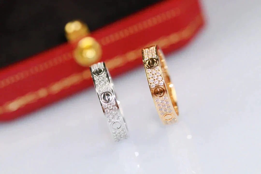 [Mystic Crown]LOVE RING 3.6MM DIAMOND PAVED