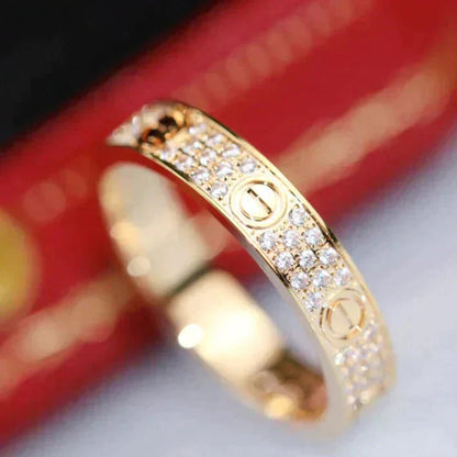 [Mystic Crown]LOVE RING 3.6MM DIAMOND PAVED