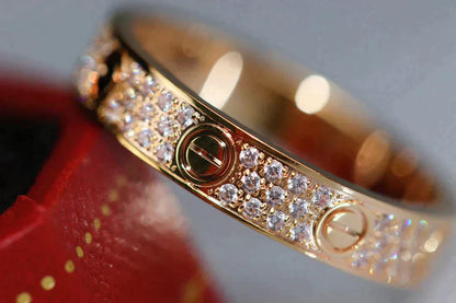[Mystic Crown]LOVE RING 3.6MM DIAMOND PAVED