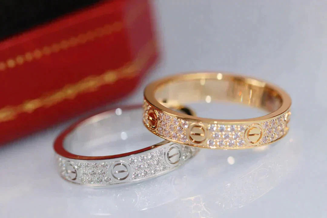 [Mystic Crown]LOVE RING 3.6MM DIAMOND PAVED