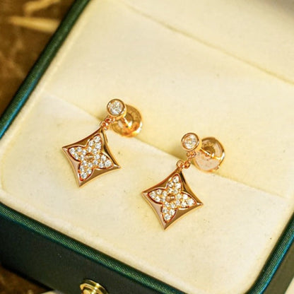 [Mystic Crown]STAR DIAMONDS EARRINGS GOLD