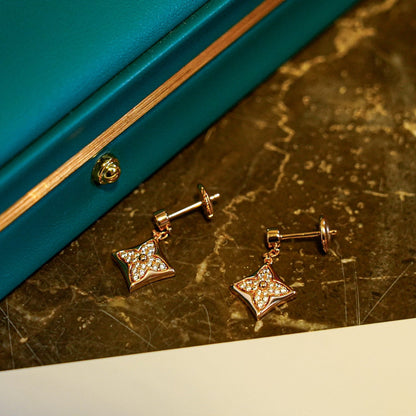 [Mystic Crown]STAR DIAMONDS EARRINGS GOLD