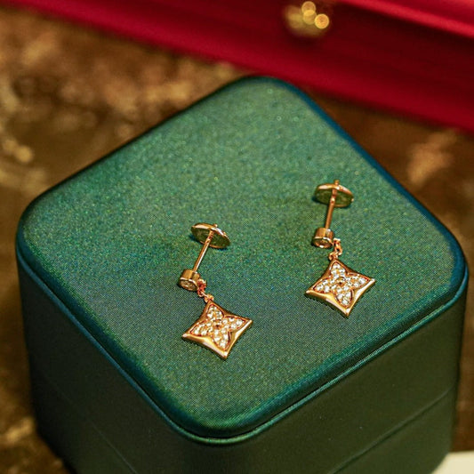 [Mystic Crown]STAR DIAMONDS EARRINGS GOLD