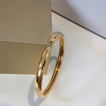[Mystic Crown]PANTHERE GOLD DIAMOND OPEN BRACELET