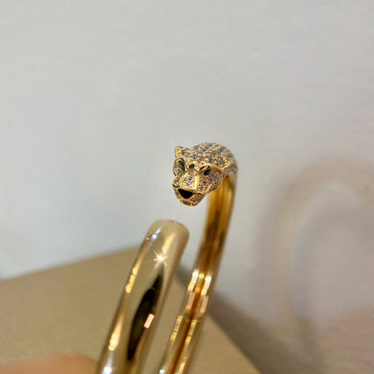 [Mystic Crown]PANTHERE GOLD DIAMOND OPEN BRACELET