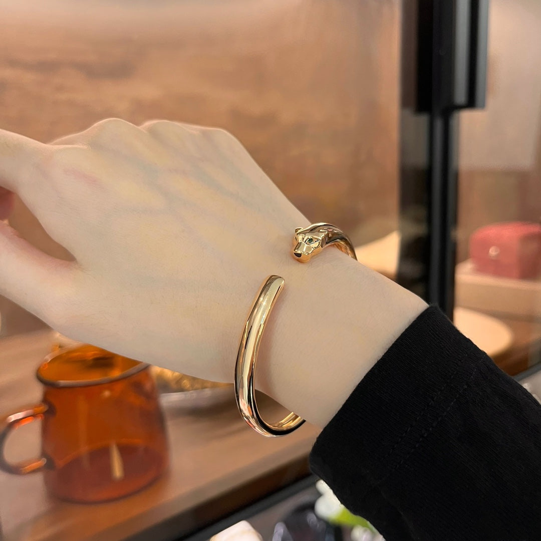 [Mystic Crown]PANTHERE GOLD OPEN BRACELET