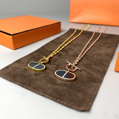[Mystic Crown]CHAINE VERSO BLACK CERAMIC NECKLACE