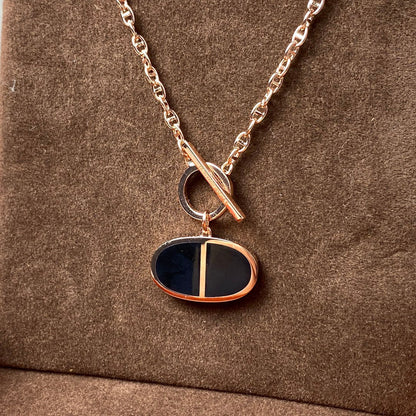 [Mystic Crown]CHAINE VERSO BLACK CERAMIC NECKLACE