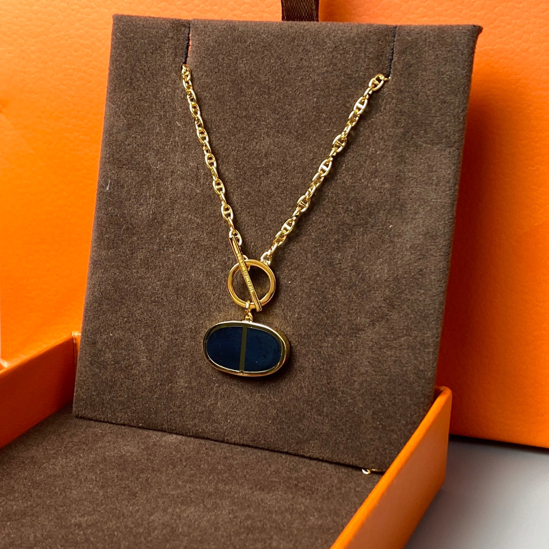 [Mystic Crown]CHAINE VERSO BLACK CERAMIC NECKLACE