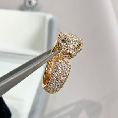 [Mystic Crown]PANTHERE PINK GOLD DIAMOND RING