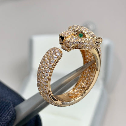 [Mystic Crown]PANTHERE PINK GOLD DIAMOND RING