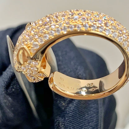 [Mystic Crown]PANTHERE PINK GOLD DIAMOND RING