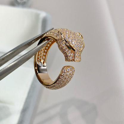 [Mystic Crown]PANTHERE PINK GOLD DIAMOND RING