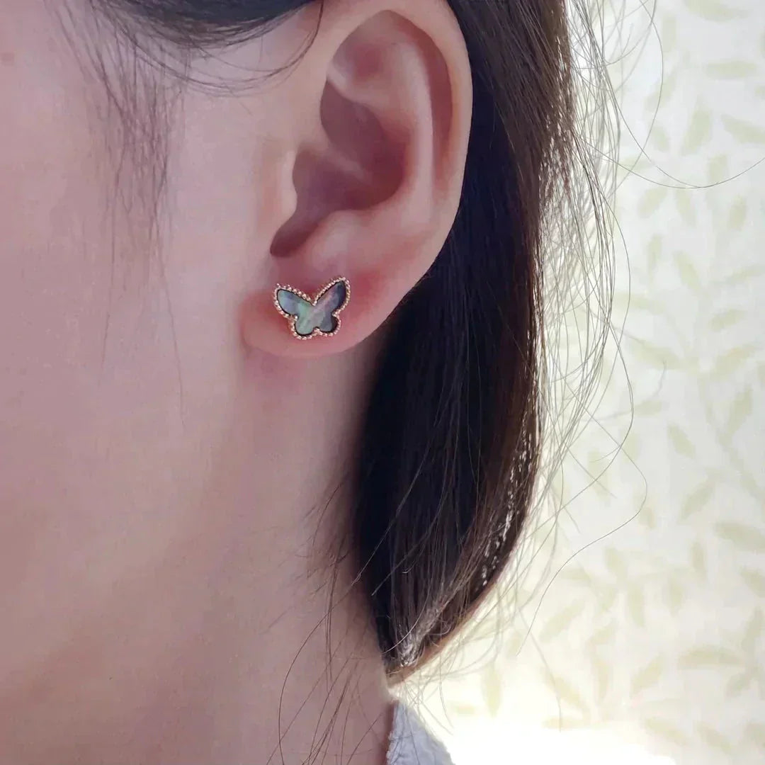 [Mystic Crown]BUTTERFLY DARK MOP  EARRINGS